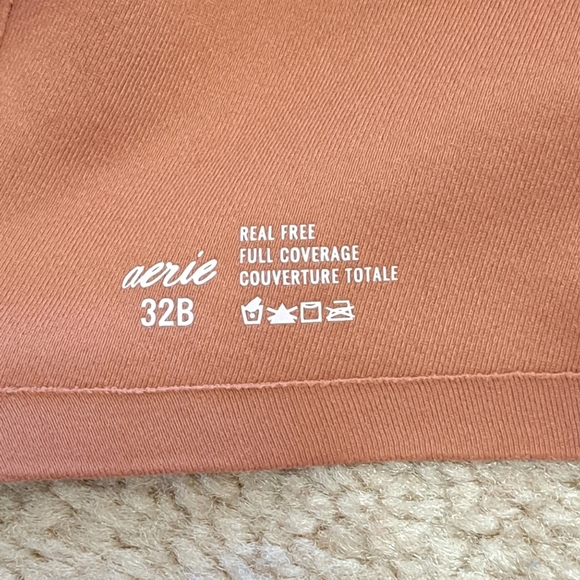 Aerie Real Free Bra 32B Women's Full Coverage Bra Light Brown NWOT - Picture 8 of 9
